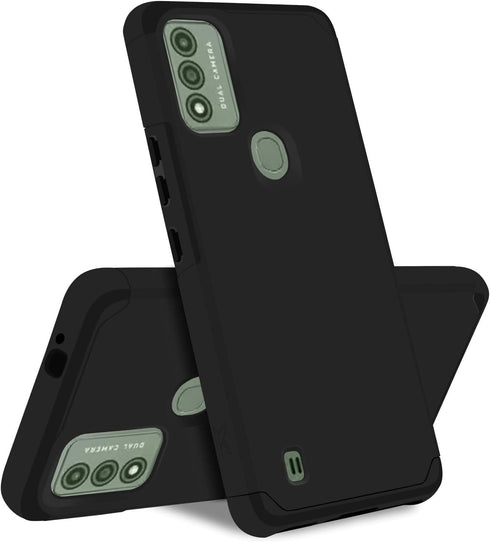 TJS Compatible for Wiko Voix Phone Case, Dual Layer Hybrid (Magnetic Mount Friendly) Shockproof Drop Protection Impact Phone Cover Case for Wiko V...