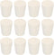 MECCANIXITY Rubber Tapered Plug 17mm to 23mm Solid Test Tubes Bungs Stopper White for Lab Home 12 Pieces...