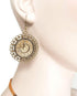 Steampunk Gears Pendant Statement Necklace Vintage Bronze & Silver Watch Clock Clockwork Hand Gear Cog Handmade Kinetic Winged Gear Necklace and E...