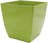 The HC Companies 8 Inch Aria Square Self Watering Planter - Plastic Plant Pot for Indoor Outdoor Plants Flowers Herbs, Glossy Green...
