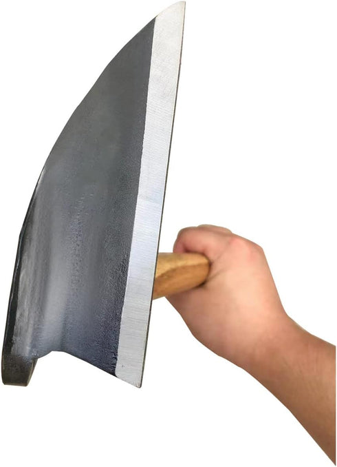 Japanese Ergonomic Scythe, Weeder, Weeding Sickle Very Sharp, Easy Weeding, Durable, Beige-001...