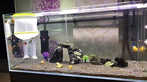 2 Units Aquarium Fish Hatchery Isolation net, Aquarium Fish Breeder Tank Isolation Hatching Net Box, a Large Aperture net and a Small Aperture net...