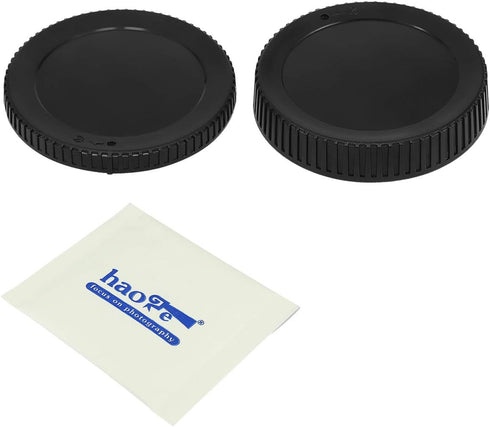 Haoge Camera Body Cap and Rear Lens Cap Cover Kit for Nikon Z Mount Camera Lens Z7II Z6II Z50 Z6 Z7 Replaces LF-N1 BF-N1......