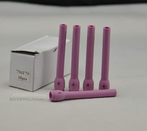 RIVERWELD TIG Alumina Nozzles Ceramic Cups Long 796F79XXL (#4XXL 1/4") Fit DB SR WP 9 20 25 TIG Welding Torch 5pk...
