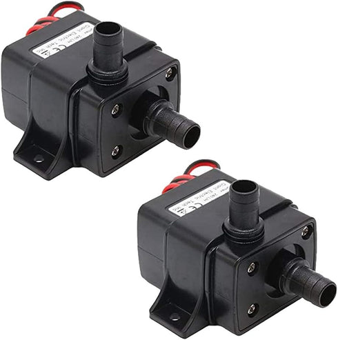 HiLetgo 2pcs Water Pump 240L/H DC 12V 4.2W Micro Brushless Pump 3M Pumping Head Ultra Quiet Water Pump for Pool Aquarium Fish Tank...