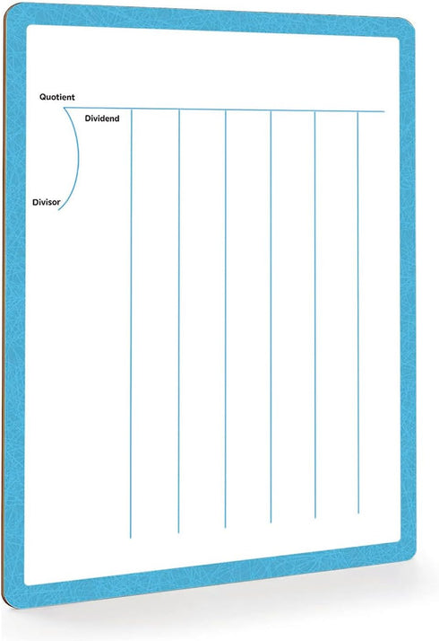 Dry Erase Division & Multiplication Chart White Board 9" x 12", Double Side Table Math Manipulatives Lapboard for Kids Students Classroom Home (Mu...