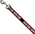 Buckle-Down Pet Leash, Dog Leash, Faith Greater Than Fear Stripe Red Black White, 4 Feet Long 1.0 Inch Wide...