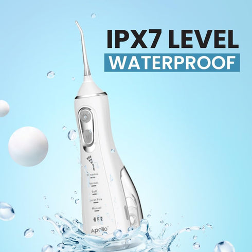 Apollo Water flosser for Teeth Whitening, Dental Care, Gums & Braces Care with 5 Cleaning Modes | 360 Rotatable with 300ML Water Capacity, Waterpr...