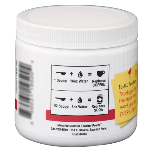 Teacher Power (The Original) in Strawberry Lemonade Sugar Free Energy Drink 70/servings per Jar 100mg Caffeine with B Vitamins...