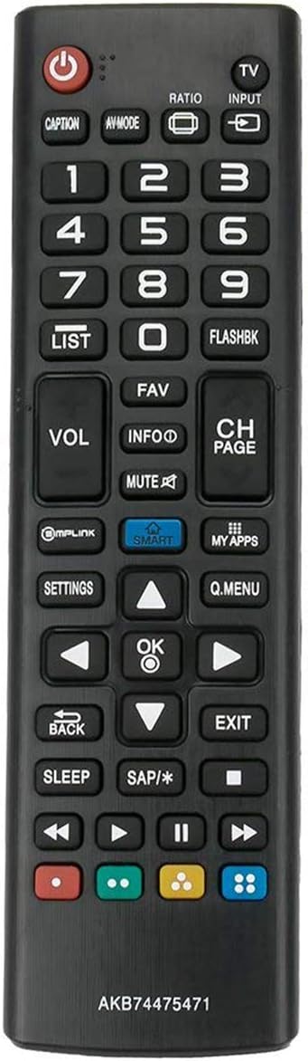 New AKB74475471 sub AKB73715607 Remote Control Replacement for LG TV 49LF6300 50LF5800 55LF6090 55LF6100 55LF6300 60LF6100 32LF595B 40LF6300 42LF6...