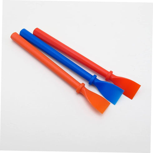 Silicone Glue Spreader 6pcs Glue Coated Sheet Leather Skiver Spachella Silicone Leather Glue DIY Leathercrafts Accessories Glue Applicator Handhel...