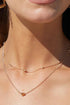 Love Heart Layered Choker Necklace Silver Simple Beads Pendant Necklace Simple Chain jewelry for Women...