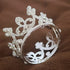 Pearl Crystal Princess Crown - Mini Rhinestone Bridal Wedding Newborn Baby Crown - Silver...