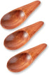 3 Pieces Mini Wooden Spoons, Small Salt Spoon with Short Handle Mini Wood Scoop for Spice Jars Tea Coffee Milk Powder, 2.76 inch, Brown...