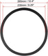 uxcell Black 10 Inch EVA Foam Speaker Edge Surround Rings Replacement Parts for Speaker Repair or DIY...