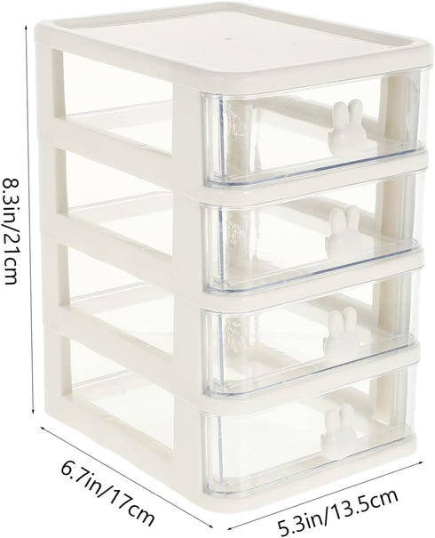 SAFIGLE Mini Plastic Drawer Organizer Plastic Storage Drawers Storage Bins with Drawers Home Office Desktop Organizer Small Storage Drawer for Cra...