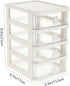 SAFIGLE Mini Plastic Drawer Organizer Plastic Storage Drawers Storage Bins with Drawers Home Office Desktop Organizer Small Storage Drawer for Cra...