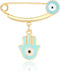 MANVEN Hamsa Evil Eye Stroller Pin Lucky Protection Clothes Brooch Diaper Bag Pin Birthday Gift...
