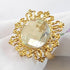 Tangpan 10pcs Gold-Light Napkin Ring Rhinestones Napkin Rings for Weddings Pearl Napkin Rings Shiny (Clear)...