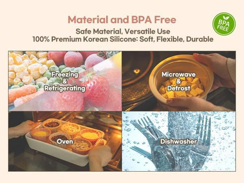 MOMOBIN Microwave Silicone Steamer for Baby Food, Dishwasher & Oven Safe to 482°F, Easy Clean, Korea Made (Terracotta Rose, 27.1oz (800ml))...