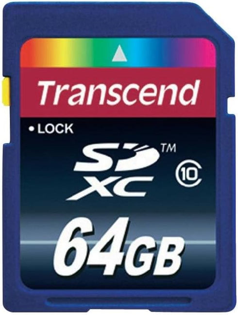 Transcend 64GB, SDXC UHS-I Memory Card, Compatible with Nikon D80 Digital Camera Memory Card - Class 10, U1, 100MB/s, 300 Series...