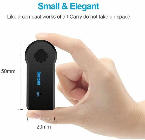 Bluetooth Transmitter Receiver Wireless Adapter: 3.5mm Aux Jack Stereo Audio Input Output - for TV Car Headphone Speakers...