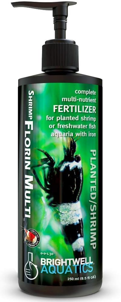 Brightwell Aquatics Shrimp Florin Multi - Multi-Nutrient Fertilizer for Planted Shrimp or Freshwater Fish Aquarium with Iron, 250 ml...