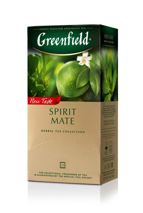 Greenfield Spirit Mate Herbal Tea Fruit & Herbal Collection 25 Teabags The Execptional Freshness Of Tea Is Guranteed By The Special Foil Sachet...