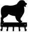 Australian Shepherd Key Holder Leash Hanger for Wall - Large 9 inch Wide with 5 Hooks - Made in USA...