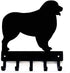 Australian Shepherd Key Holder Leash Hanger for Wall - Large 9 inch Wide with 5 Hooks - Made in USA...