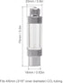Aquarium CO2 Bubble Counter with Built-in Check Valve for CO2 Generator Regulator, Single Head...