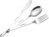Camp Flatware Sets- Stainless Steel Spoon Fork Knife - Matching Matching Quick Hook - Ultralight Utensils for Backpacking/Hiking/Camping - 4oz...
