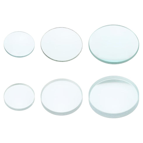 PATIKIL 5cm,10cm Focal Length Double Convex and 7.5cm,10cm Focal Length Double Concave Lens 1 Set, 6 Pack Glass Optically Polished Round Edges Len...