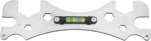 Multifunction Wrench Level Tool Engineering Level Mounting Leveling Tool Wrench Hex Screw Removal Spanner for Bathroom Faucet Water Pipe Repair...