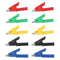 Folders Safety Test Clips 10pcs /Set P2002 20A 5 Colors 4mm Banana Jack Safety Test Clip for Multimeter 380V...