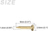 Small Nails (1.2x8mm) 80pcs, Brass Tiny Hardware Nails - for Household Woodworking, Brass Tone...