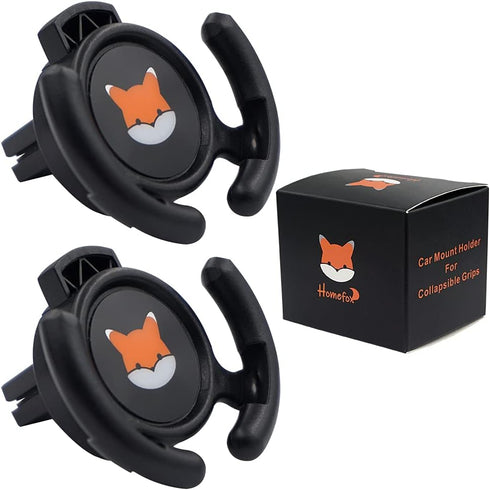 Car Vent Mount Holder 2 Pack - Compatible with Popsocket - Car Mount made for Pop Socket Grips Collapsible Phone Holder for Pop Mount with Secure ...