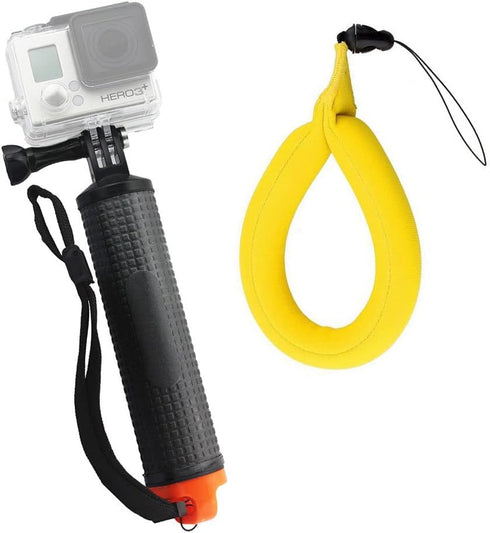 Waterproof Floating Hand Grip for GoPro Hero Session Black Silver Hero 10 9 8 7 6 5 4 3 3+ 2 1 SJ4000 SJ5000 Action Cameras with Camera Float Stra...