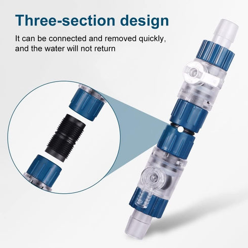 MiOYOOW Aquarium Hose Valve, Fish Tank Hose Connector Fishbowl Water Flow Control Valve with Quick Release Handle for Aquariums Fish Tanks...