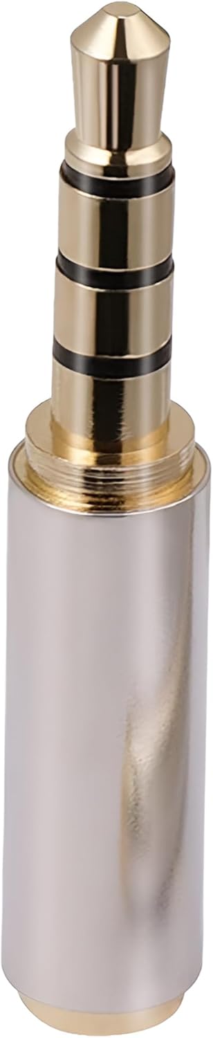 JacobsParts 3.5mm Male to 2.5mm Female Stereo Audio Headphone Jack Adapter Converter, Gold Plated......