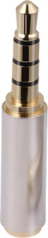 JacobsParts 3.5mm Male to 2.5mm Female Stereo Audio Headphone Jack Adapter Converter, Gold Plated......