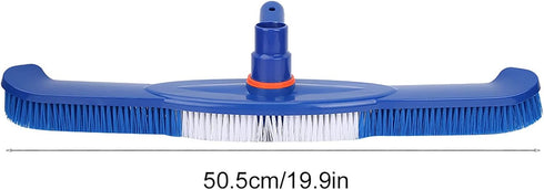 Pool Brush with Pressure Valves Pool Head Pool Brush Pool Wall and Bottom Brush 50.5 cm Blue...