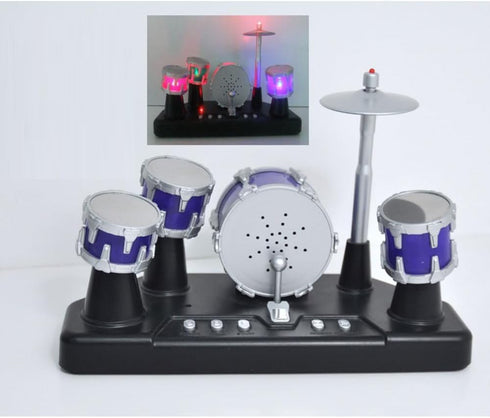 PowerTRC Finger Drum Set, Mini Electric Small Desktop Fun Novelty Accessories Instrument Game Party Favor with Lights & Sounds for Kids Adults...