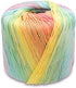 Crochet Yarn: 133M Light Rainbow Cotton Yarn for Crocheting - Soft, Multi-Color Thread for DIY Hand Knitting Scarves, Hats, Shawls, Sweaters, Blan...