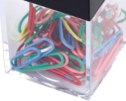 Clear Paper Clip Dispenser Pushpin Storage For Case Thumbtack Dispenser Metal Pin Organizer Holder Box Paper Clip Dispenser Large For Desk Supplie...