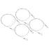 PATIKIL 20 Inch Safety Security Cable Wire, 4 Pack Stainless Steel 50cmx1mm Stage Lights Rope with Double Loop for DJ Lighting Luggage Lock...