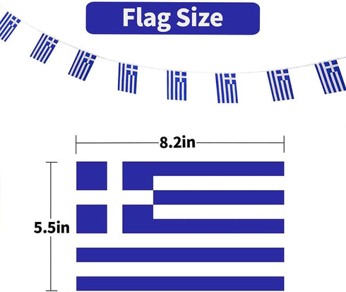 Greece Flags Greek Small String Flag Banner Mini National Country World Flags Pennant Banners For Party Events Classroom Garden Olympics Festival ...