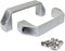 2-Pack Silver Aluminium Alloy Handle Rectangular Industrial Pull Handle for 30 Series European Standard Aluminum Extrusion Profile Accessories 120...
