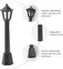 EXCEART 6pcs Ornament Miniature Lights Tiny House Streetlights Model Miniature Street Lamp Mini Lamp Post Lamppost Christmas Decorations Model Acc...
