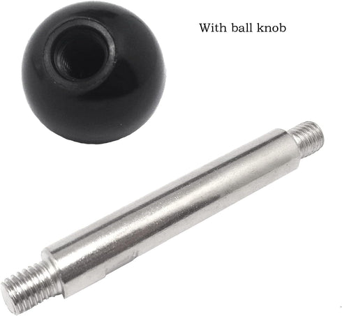 NGe 2pcs Machine Tool Handle with Ball Knob,Revolving Handle Machine Tool,Threaded Revolving Handle,for Machine Tool Accessory,(M8X100)...